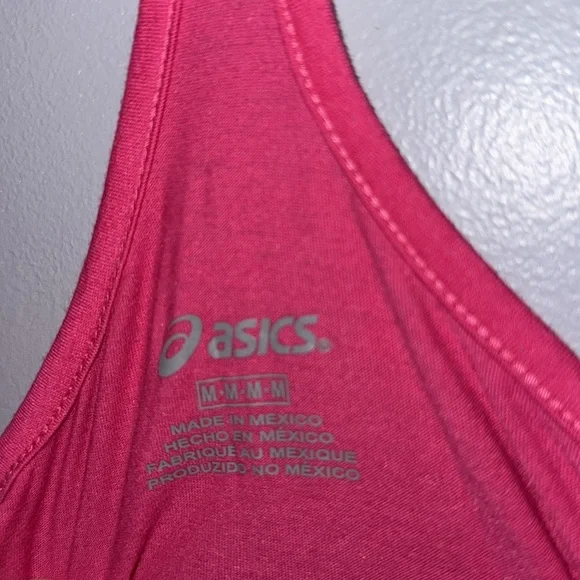 Asics Pink Sleeveless Racerback Tank Top - Picture 2 of 2